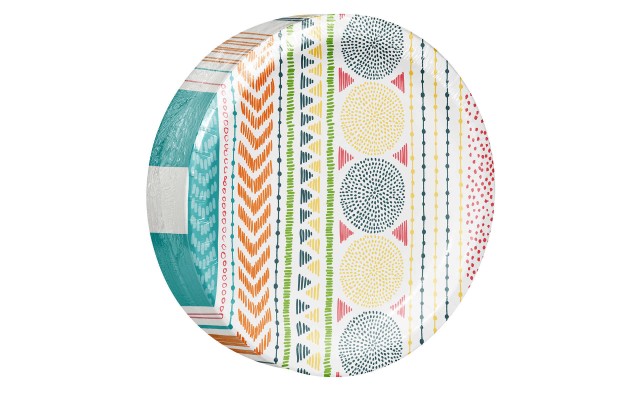  10-inch Paper Plate, Summer Scribbles, 200-count