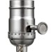Austin 2PK Tapered Lamp Set, Silver