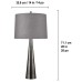 Austin 2PK Tapered Lamp Set, Gray
