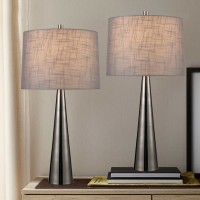 Austin 2PK Tapered Lamp Set, Gray
