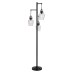 Basia 3-Light Floor Lamp, Dark Gray