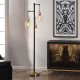 Basia 3-Light Floor Lamp, Gold