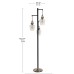 Basia 3-Light Floor Lamp, Gold
