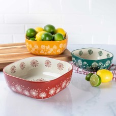 Baum In Full Bloom 3-piece Serving Bowl Set
