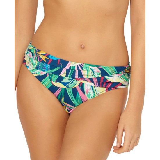 Bleu by Rod Beattie It's a Jungle Out There Sarong Hipster Bikini Bottoms, Navy, 12