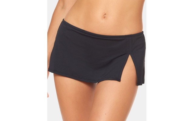 Bleu By Rod Beattie Slit Swim Skirt, Black,10
