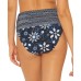 Bleu by Rod Beattie Take a Dip High-Waist Draped-Tie Bikini Bottoms, Navy, 8