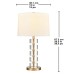 Bremerton Stacked Table Lamp, 2-pack, Gold