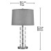 Bremerton Stacked Table Lamp, 2-pack, Gray