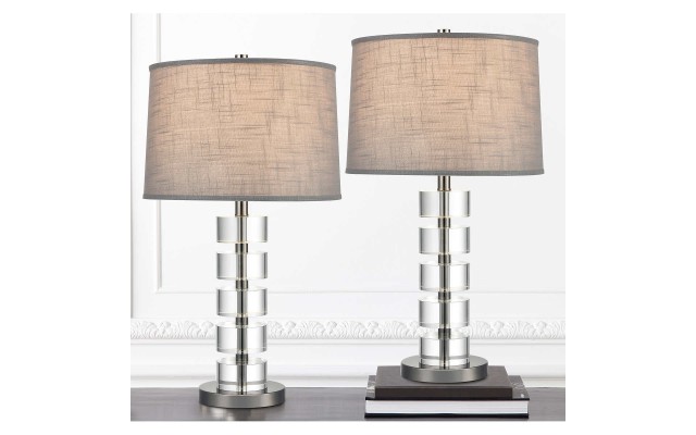Bremerton Stacked Table Lamp, 2-pack, Gray