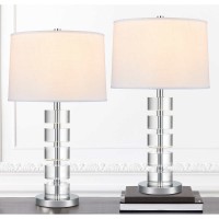 Bremerton Stacked Table Lamp, 2-pack, Silver