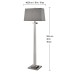  Kate Crystal Floor Lamp, Gray