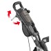  3-wheel Golf Cart with Swivel Front Wheel, Gray