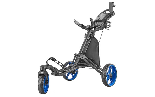  3-wheel Golf Cart with Swivel Front Wheel, Blue