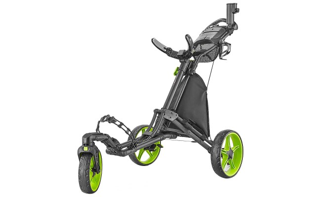  3-wheel Golf Cart with Swivel Front Wheel, Green