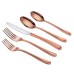 Cangshan Rain II Series 20-piece Stainless Steel 18/10 Forged Antique Copper Finish Flatware Set