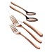 Cangshan Rain II Series 20-piece Stainless Steel 18/10 Forged Antique Copper Finish Flatware Set