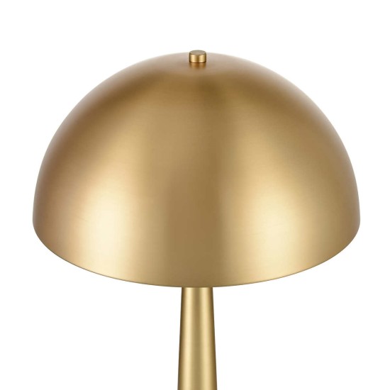 Carmel Tapered Table Lamp with Metal Dome Shade, Gold