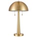 Carmel Tapered Table Lamp with Metal Dome Shade, Gold