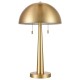 Carmel Tapered Table Lamp with Metal Dome Shade, Gold