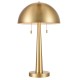 Carmel Tapered Table Lamp with Metal Dome Shade, Gold