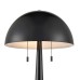 Carmel Tapered Table Lamp with Metal Dome Shade, Black