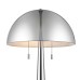 Carmel Tapered Table Lamp with Metal Dome Shade, Silver