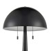 Carmel Tapered Table Lamp with Metal Dome Shade, Black