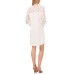  Women’s Mixed-Media Clover-Clip Dress