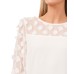  Women’s Mixed-Media Clover-Clip Dress