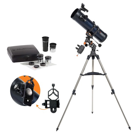  AstroMaster 130EQ with Eyepiece Kit & Smartphone Adapter