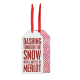 Christmas Bottle Tag – Dashing Through The Snow With A Bottle Of Merlot