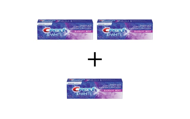  3D White, Whitening Toothpaste Radiant Mint, 3.0 oz, 3-pack