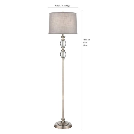 Dashwood Oval Crystal Floor Lamp