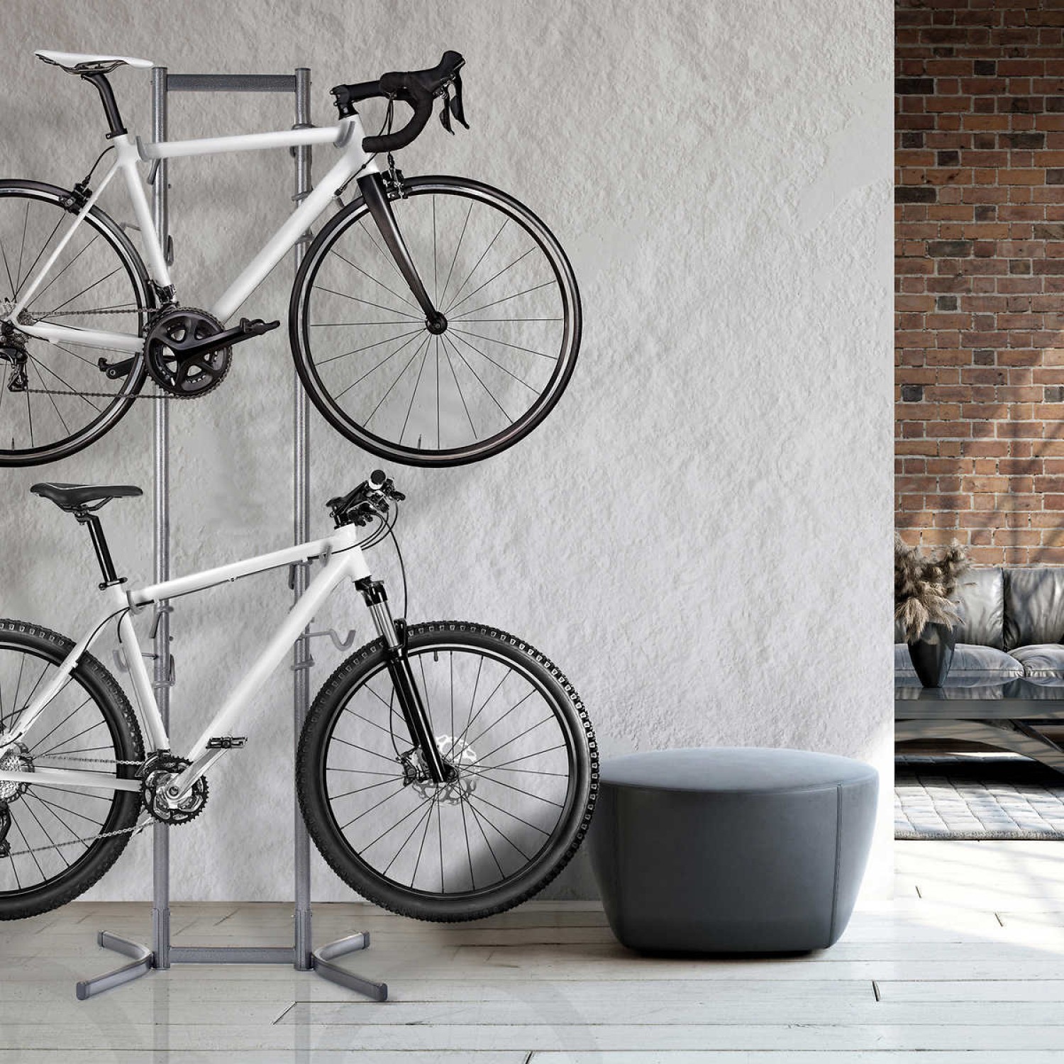 delta design indoor four bike storage rack