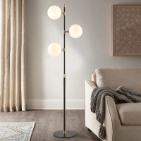 Eclipse Glass Globe Floor Lamp
