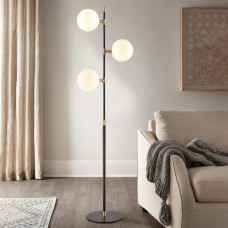 Eclipse Glass Globe Floor Lamp