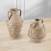 Natural Stoneware Vase Set, 2-piece