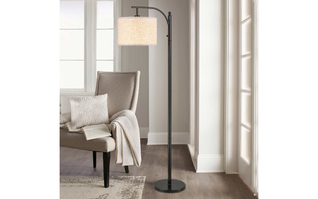 Everett Downbridge Floor Lamp, Black