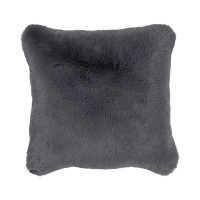 Faux Fur Decorative Pillow, Red