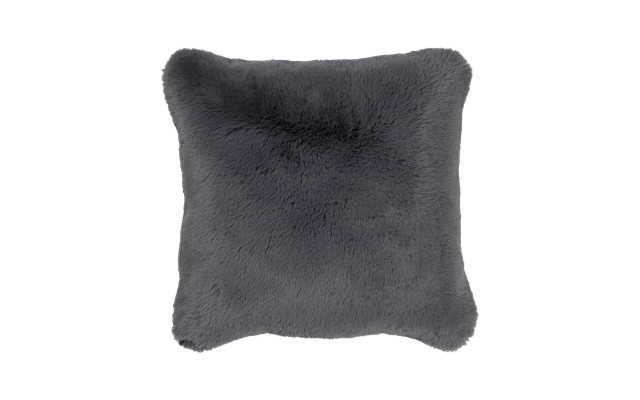 Faux Fur Decorative Pillow, Red