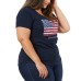  Ladies' Americana Tee, Blue, XX-Large