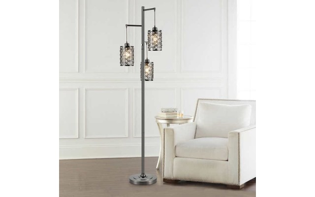 Gisele Crystal 3 Arm Floor Lamp