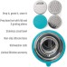  Stainless Steel Mixing Bowl with Non-Slip Bottom, Lid and 3 Interchangeable Grater Inserts