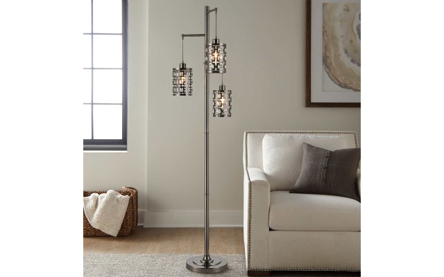 Hampton Floor Lamp, Gray