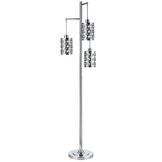 Hampton Floor Lamp, Silver