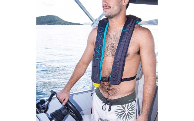  Watersports Saguaro 24 Gram Inflatable PFD - Automatic, Green