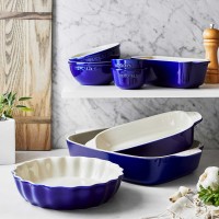 Henckels Ceramic Mixed Bakeware & Serving 8 Piece Set, Blue
