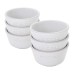  Ceramic Ramekin 6 Piece Set, White