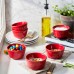  Ceramic Ramekin 6 Piece Set, Red